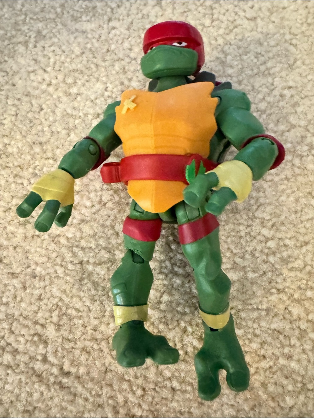 Red-Band Teenage Mutant Ninja Turtle Action Figure - Green & Yellow